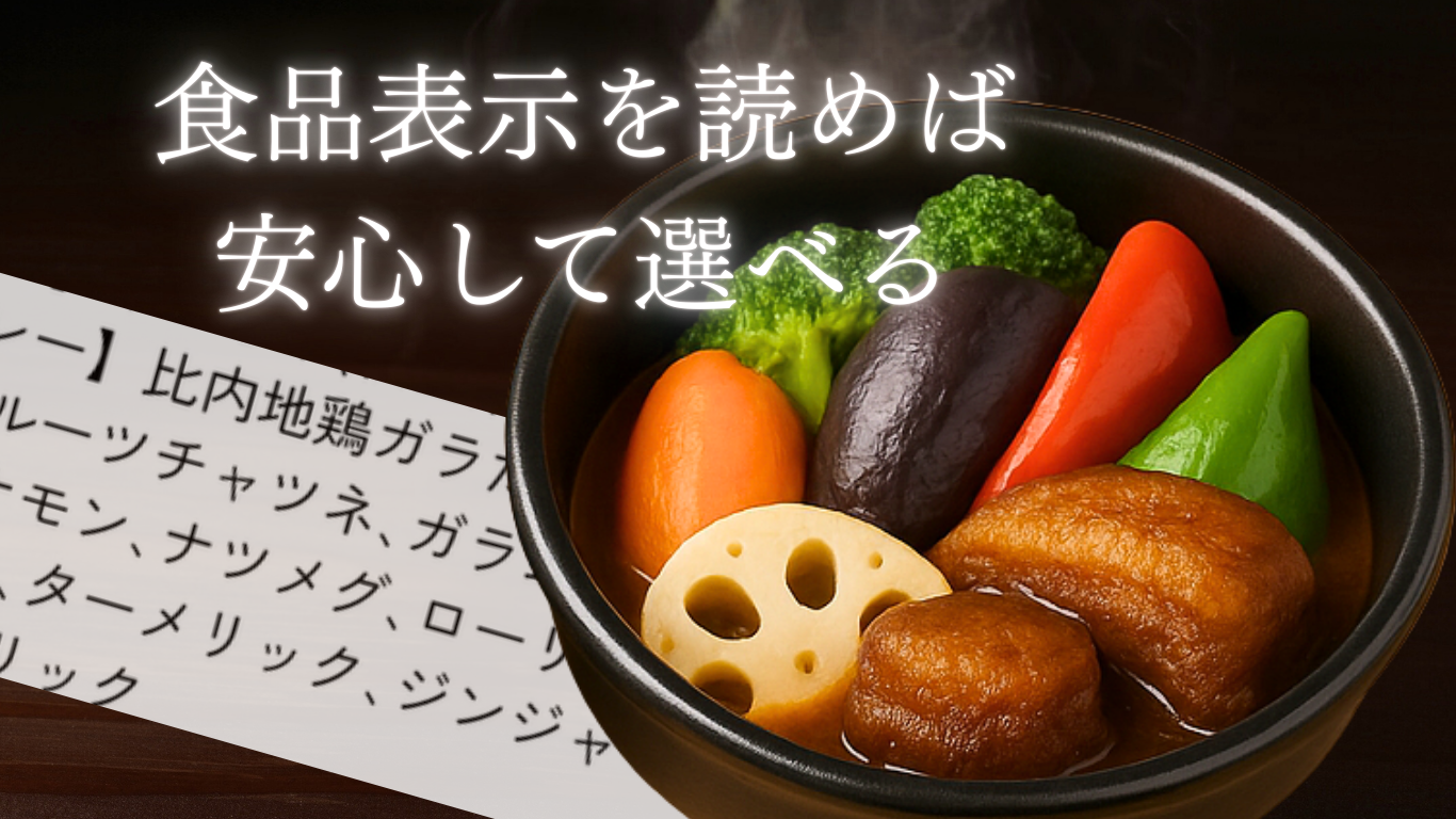レトルトスープカレーと食品添加物|安心して選ぶための表示チェックとGaneshのこだわり