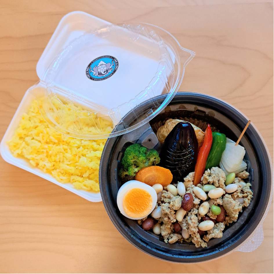 【テイクアウト】鶏ひき肉とお豆と7種野菜のスープカレー