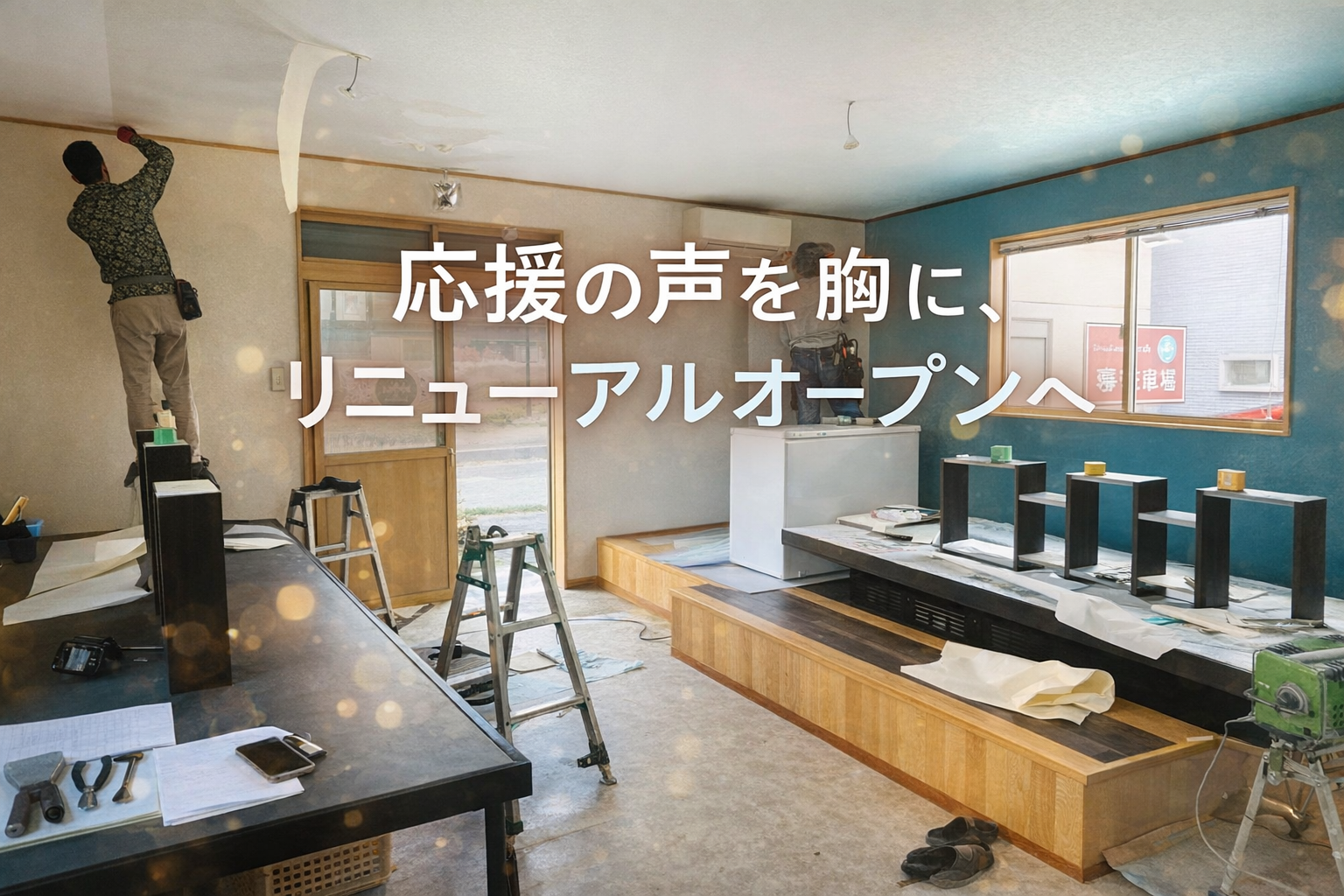 応援の声を胸に、リニューアルオープンへ