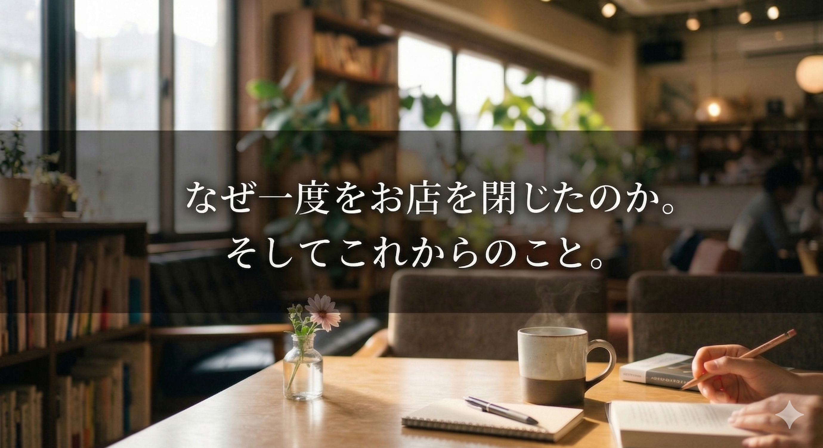 なぜ一度お店を閉じたのか。そしてこれからのこと。