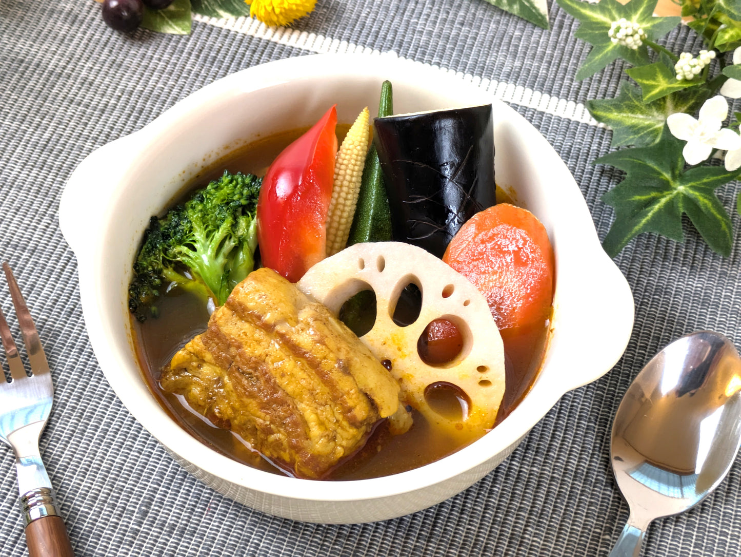 桃豚角煮スープカレーレンジパウチ５食セット